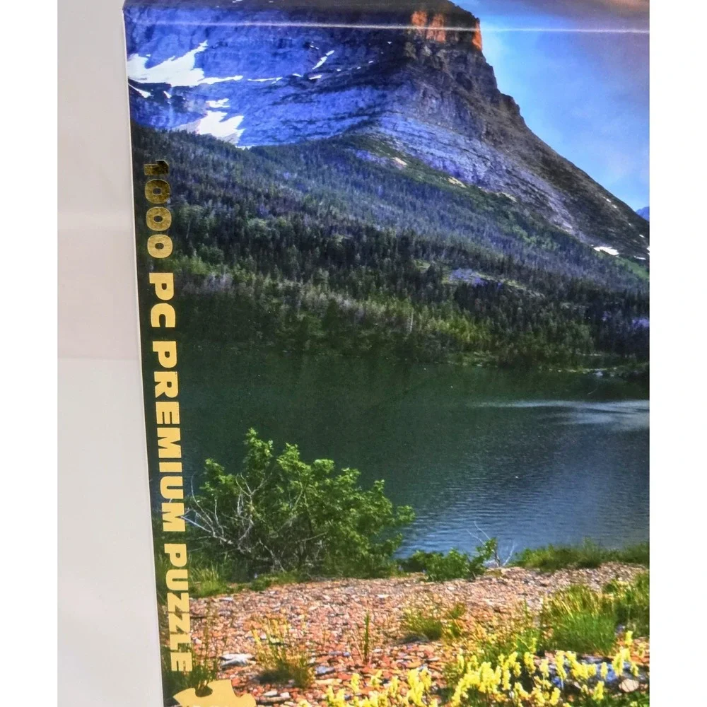 Ret. Buffalo Games Gold Glacier National Park Jigsaw Puzzle 1000 Daniel Ewert